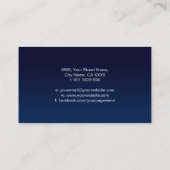 Carte De Visite Coquille double spirale Nautilus (Dos)