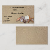 Carte De Visite Coquilles de mer (Devant / Derrière)