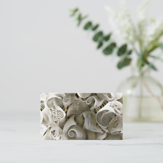 Carte De Visite Coquilles de mer (Debout devant)