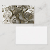 Carte De Visite Coquilles de mer (Devant / Derrière)