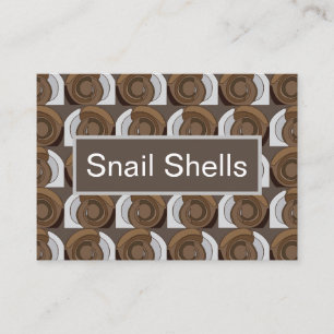 Carte De Visite Coquilles d'escargots