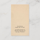 Carte De Visite Coquito Rustic Modern (Dos)