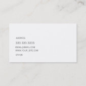 Carte De Visite Corail léger (Dos)