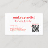 Carte De Visite Coral Blush rose brillant or marbre Motif (Dos)