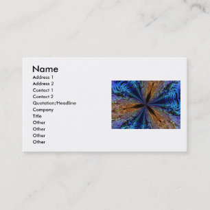 Carte de visite Coral Kaleidoscope