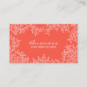 Carte De Visite Coral Reef Beach Thème Spa Salon Artiste maquillag (Devant)
