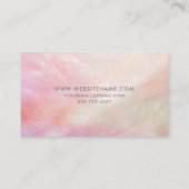 Carte De Visite Coral rose Mère Pearl Élégant (Dos)