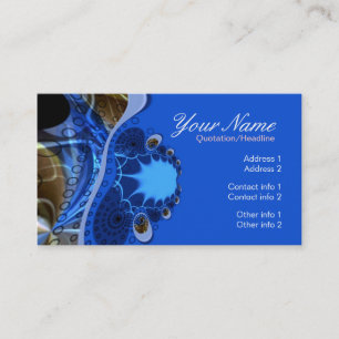 Carte de visite coraux fractals