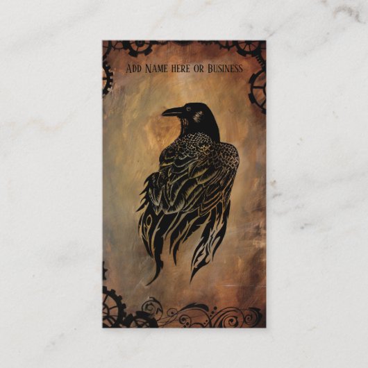 Carte De Visite Corbeau (Devant)
