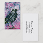 Carte De Visite Corbeau dans le Runestone (Devant / Derrière)