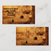 Carte De Visite Corbeau d'Halloween (Devant / Derrière)