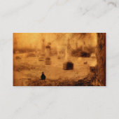 Carte De Visite Corbeau d'Halloween (Dos)