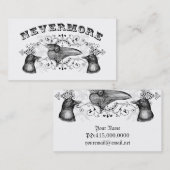 Carte De Visite Corbeau et corbeaux (Devant / Derrière)