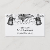 Carte De Visite Corbeau et corbeaux (Dos)