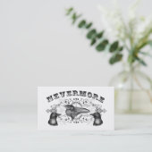 Carte De Visite Corbeau et corbeaux Profil gothique (Debout devant)