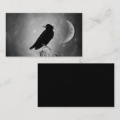 Carte De Visite Corbeau mystique, céleste (Devant / Derrière)