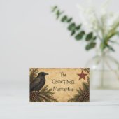 Carte de visite Corbeau Primitive (Debout devant)