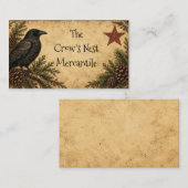 Carte de visite Corbeau Primitive (Devant / Derrière)