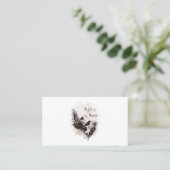 Carte De Visite Corbeaux dans la forêt carbonisée (Debout devant)