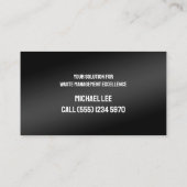 Carte De Visite Corbeille de valet (Dos)