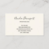 Carte De Visite Corbeille pleine de fraises (Dos)