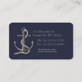 Carte De Visite Corde ancrée (Dos)