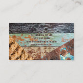 Carte De Visite Corde | Bois | Métal rouillé (Dos)