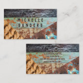 Carte De Visite Corde | Bois | Métal rouillé (Devant / Derrière)