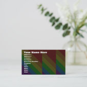 Carte De Visite Corey Tiger 80s Angles Arc-en-ciel (Debout devant)
