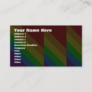 Carte De Visite Corey Tiger 80s Angles Arc-en-ciel