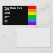 Carte De Visite Corey Tiger 80s Rétro Arc-en-ciel (Devant / Derrière)