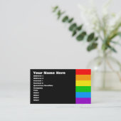 Carte De Visite Corey Tiger 80s Rétro Arc-en-ciel (Debout devant)