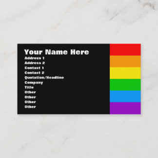 Carte De Visite Corey Tiger 80s Rétro Arc-en-ciel