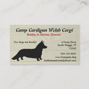 Carte De Visite Corgi de Gallois de cardigan