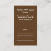 Carte De Visite Corgi personnalisable (Dos)