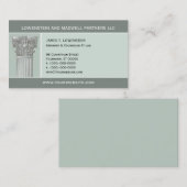 Carte de visite corinthien de mandataire de (Devant / Derrière)