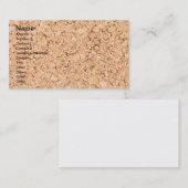 Carte De Visite Cork oak (Devant / Derrière)
