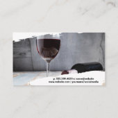 Carte De Visite Corks | Raisins d'ouverture de vin (Dos)