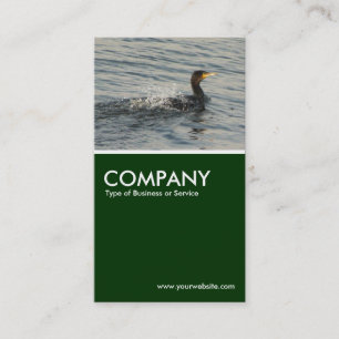 Carte De Visite Cormorant Apprendre à nager - Vert foncé