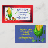 Carte De Visite Corn légume mexicain sud-ouest cuisinier (Devant / Derrière)