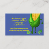 Carte De Visite Corn légume mexicain sud-ouest cuisinier (Dos)
