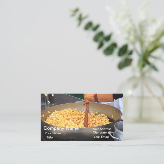 Carte De Visite Corne de maïs (Debout devant)