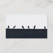 Carte De Visite Corneilles sur le toit (Dos)