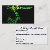 Carte De Visite Corny_Creations (Devant / Derrière)