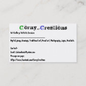 Carte De Visite Corny_Creations (Dos)