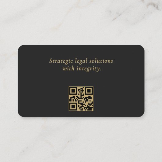 Carte De Visite Corporate Counsel QR Code Professional (Dos)