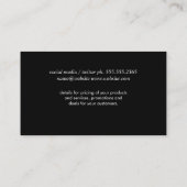 Carte De Visite Corporate Simple | Noir / Gris (Dos)