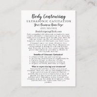 Corps Contourant Ultrasonic Cavitation Information