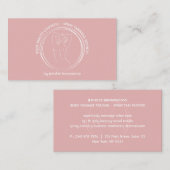 Carte De Visite Corps de femme rose Contouring (Devant / Derrière)