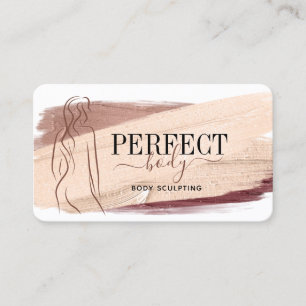 Carte De Visite corps de fitness sculpter massage linergie silhoue